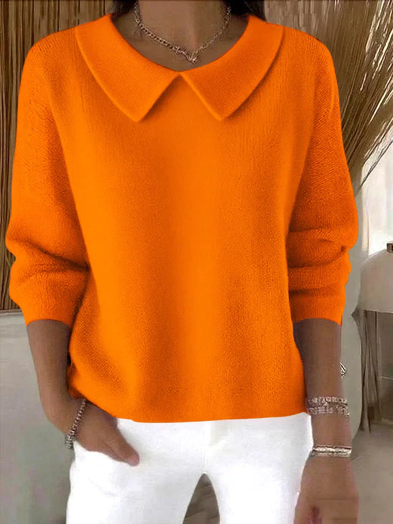 Maria Collared Knit Sweater