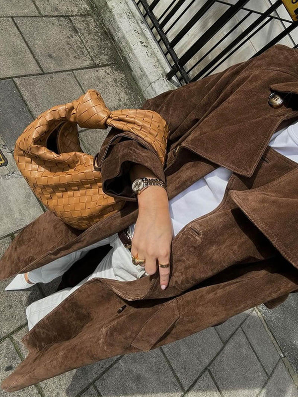 St. Helena Suede Trench Coat