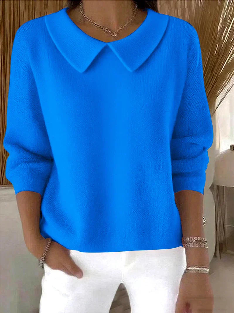 Maria Collared Knit Sweater