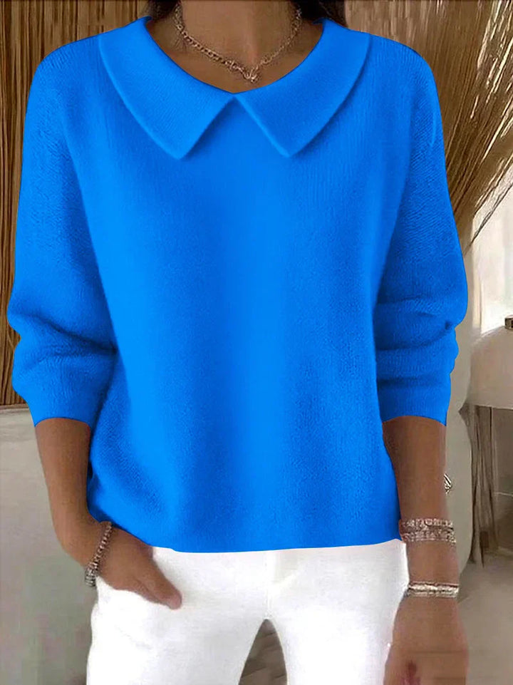 Maria Collared Knit Sweater