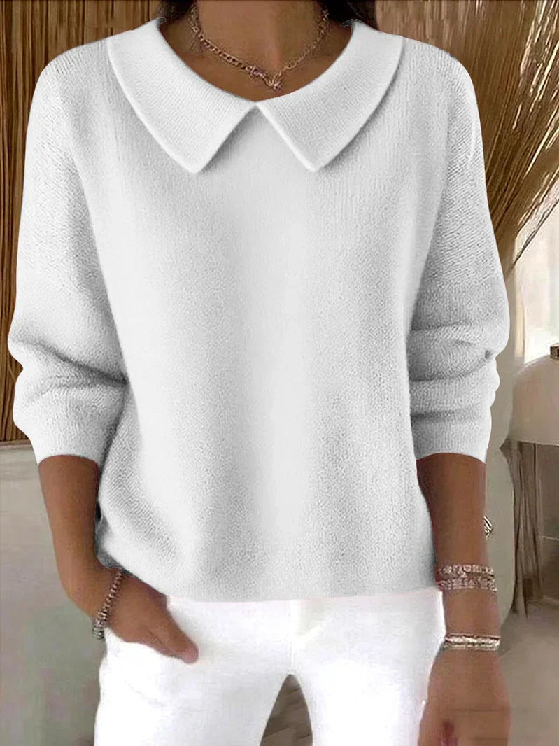 Maria Collared Knit Sweater