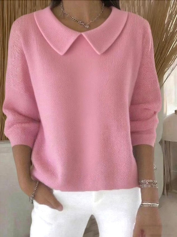 Maria Collared Knit Sweater