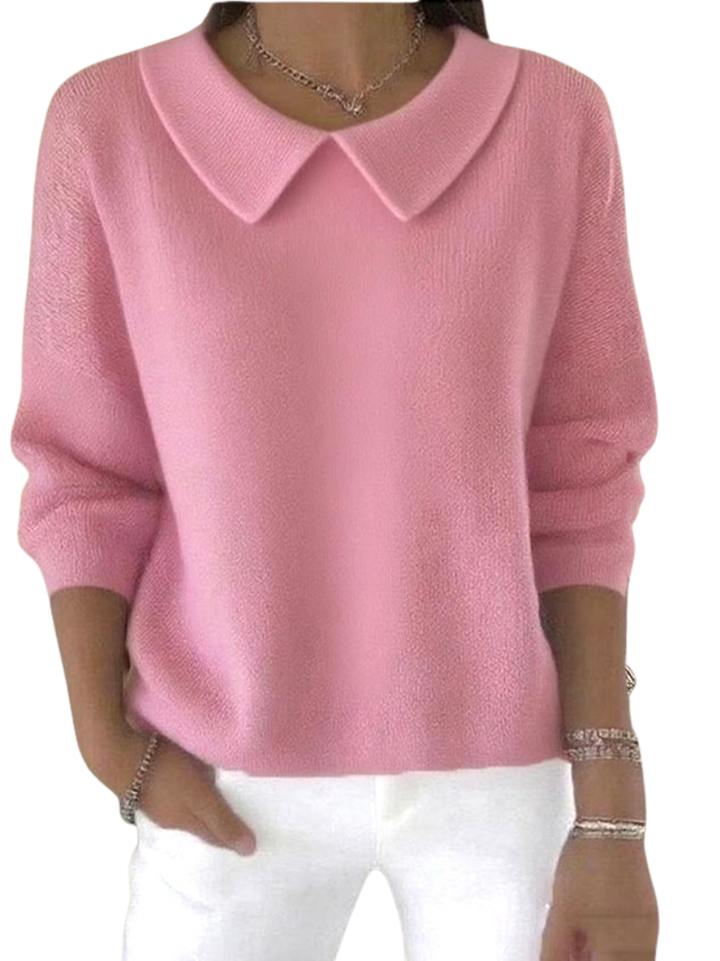 Maria Collared Knit Sweater